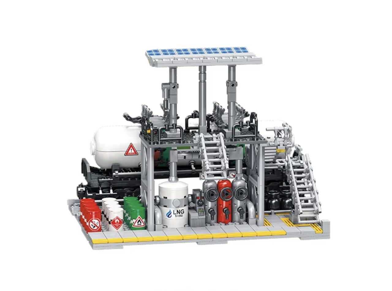 Конструктор Jie Star Химический завод 704 детали (KO-26)