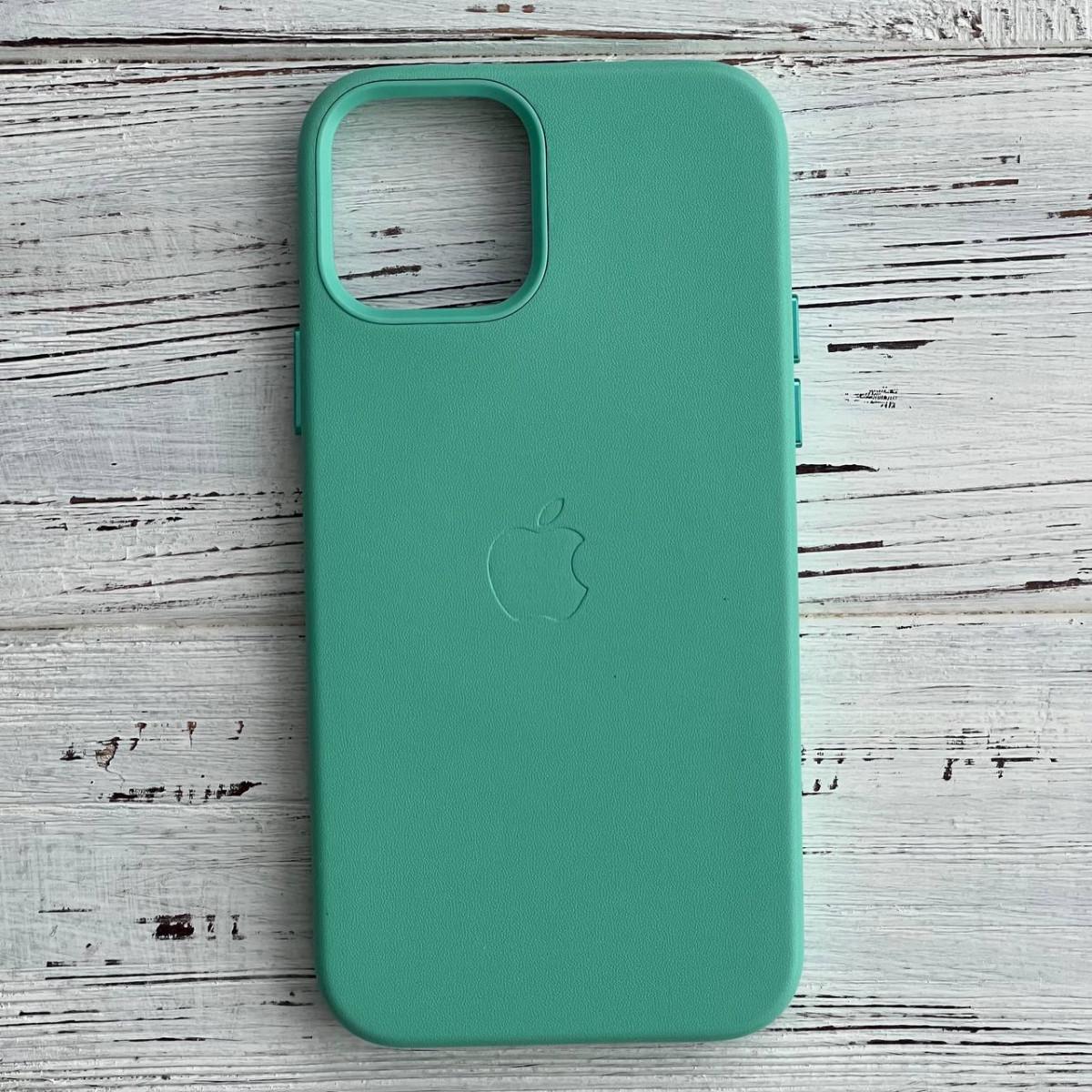 Кожаный Чехол Накладка Leather Case Для IPhone 13 Green - фото 1