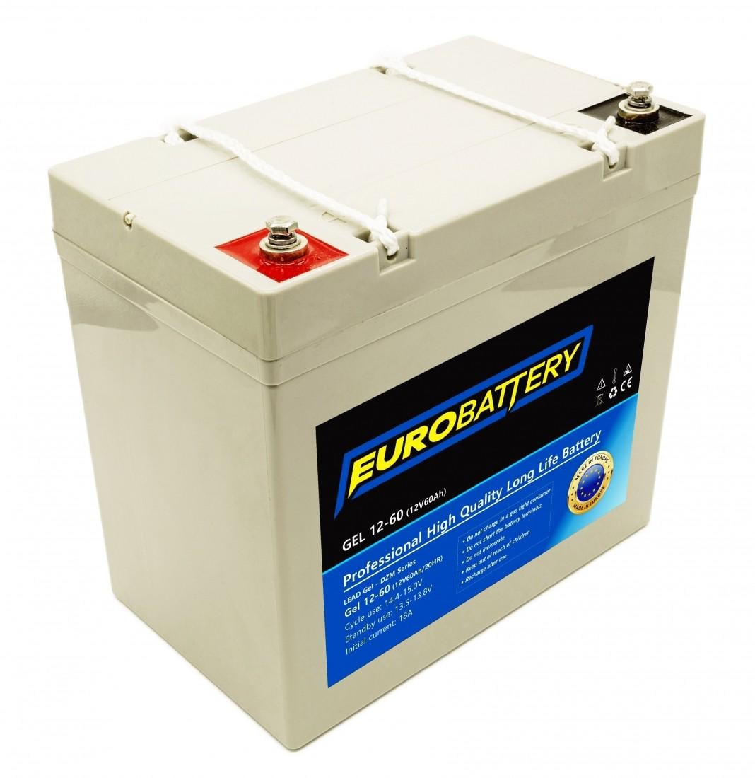 Аккумулятор гелевой для ИБП EuroBattery GEL 12-60 DZM 12V 60Ач (762)