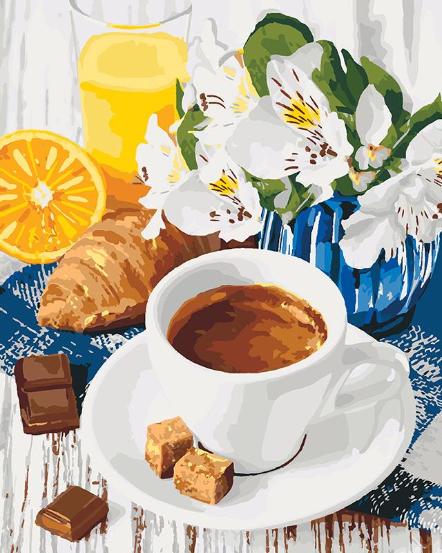 Картина за номерами Ідейка Весняний сніданок 40x50 см (KH5539)