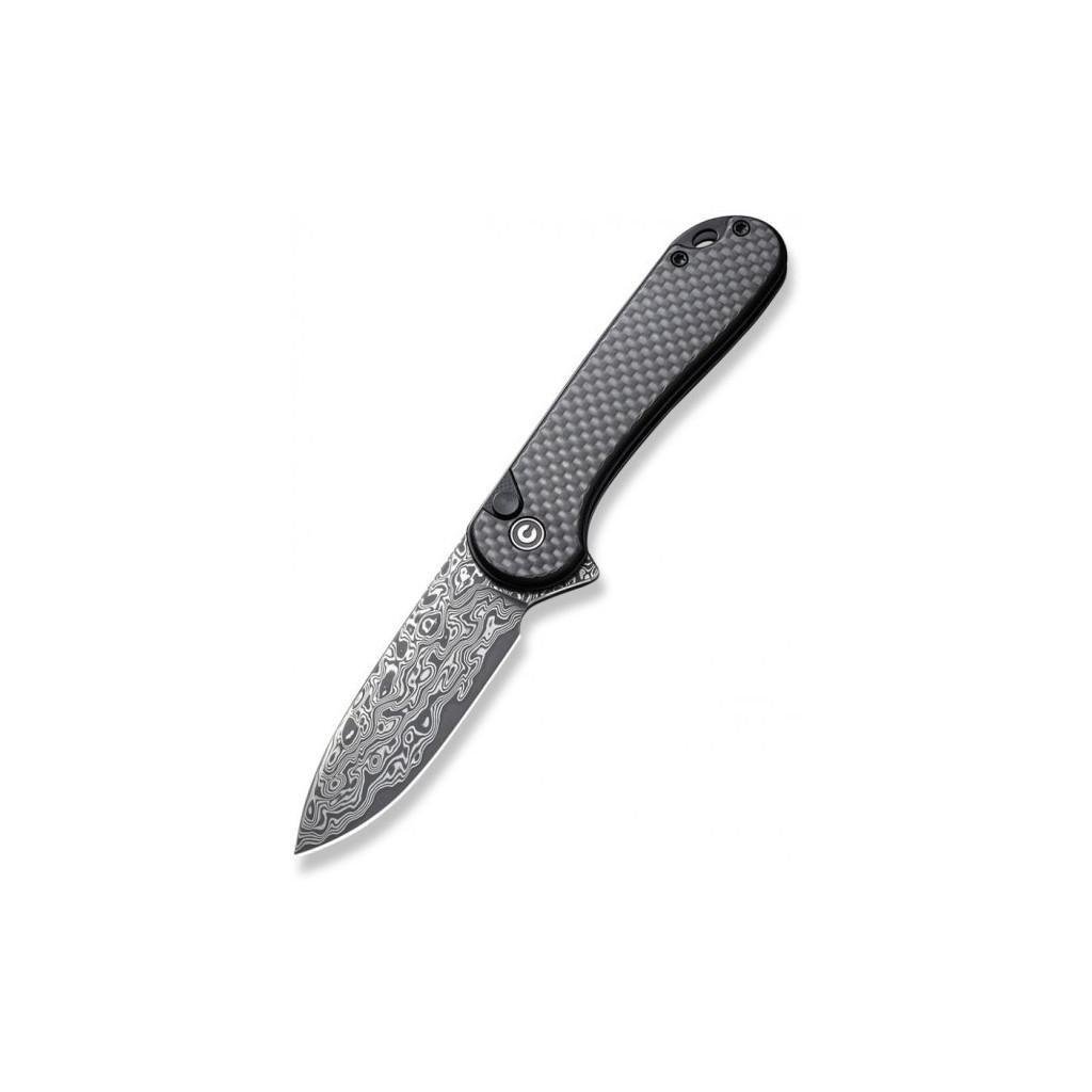 Ніж складаний мисливський Civivi Button Lock Elementum II Damascus Carbon (m374799)