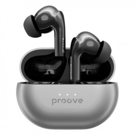 Навушники бездротові Proove Woop TWS with ANC Silver/Black (TWWP00010006)