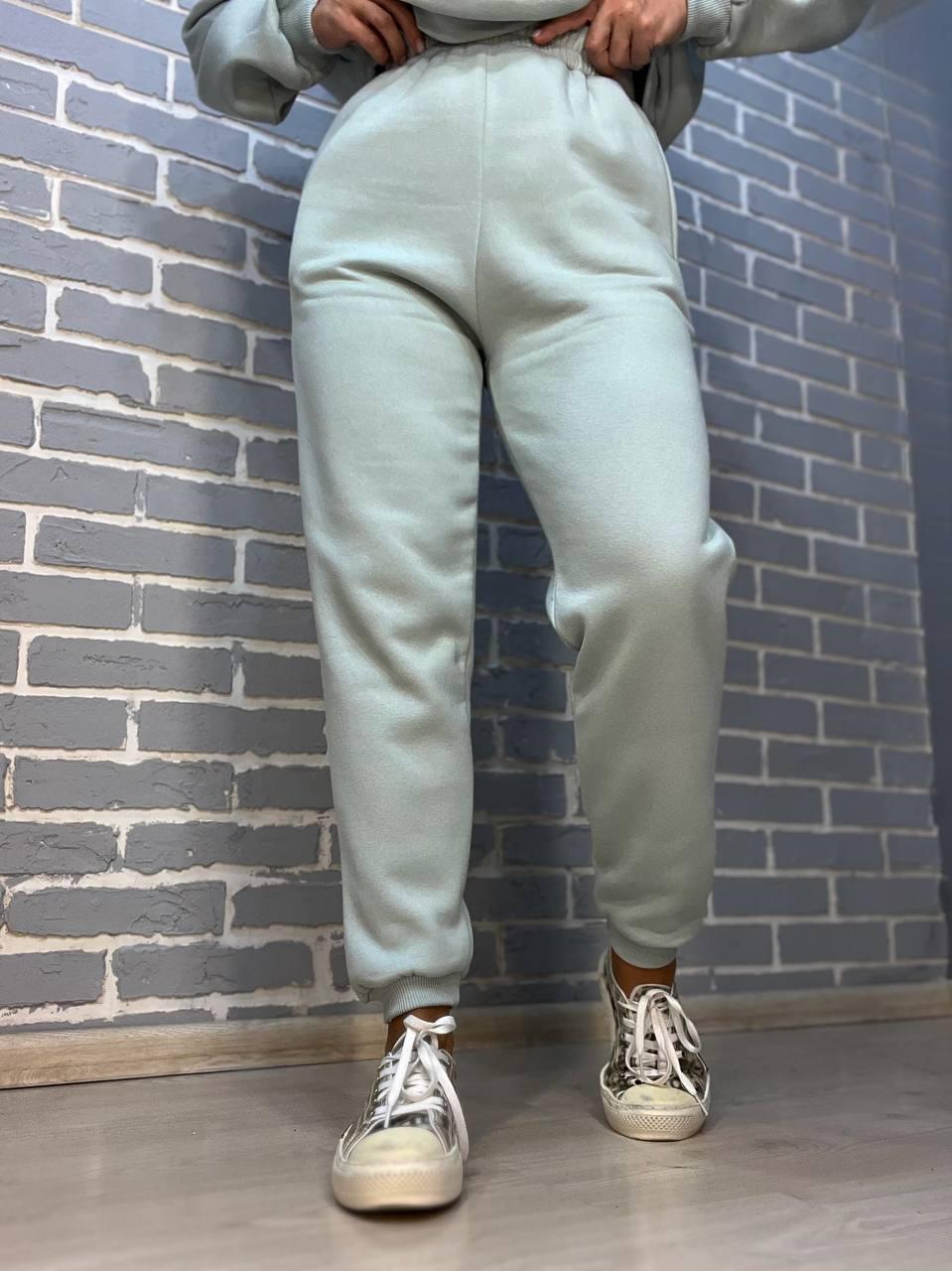 Штани жіночі PEPPER MINT 24-13 спортивні джоггери резинка на талії утеплені L М’ятний (920) - фото 1 Штани жіночі PEPPER MINT 24-13 спортивні джоггери резинка на талії утеплені L М’ятний (920) - фото 1