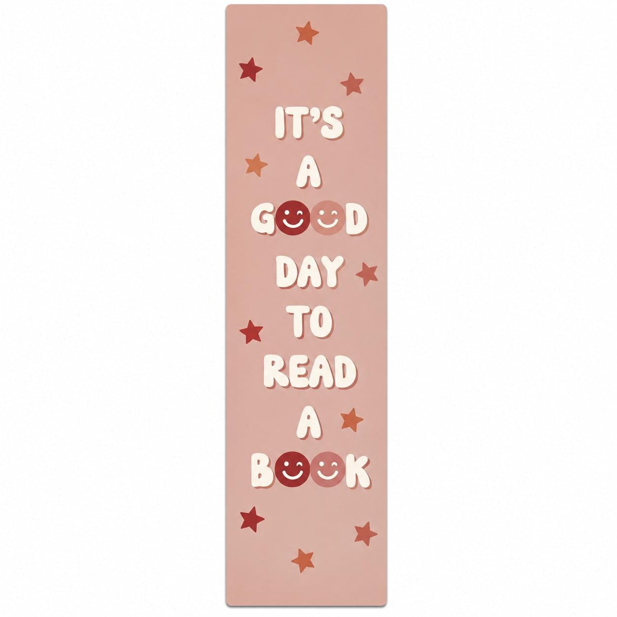 Закладка для книг картонна It's a Good Day to Read a Book Рожевий (37243070)