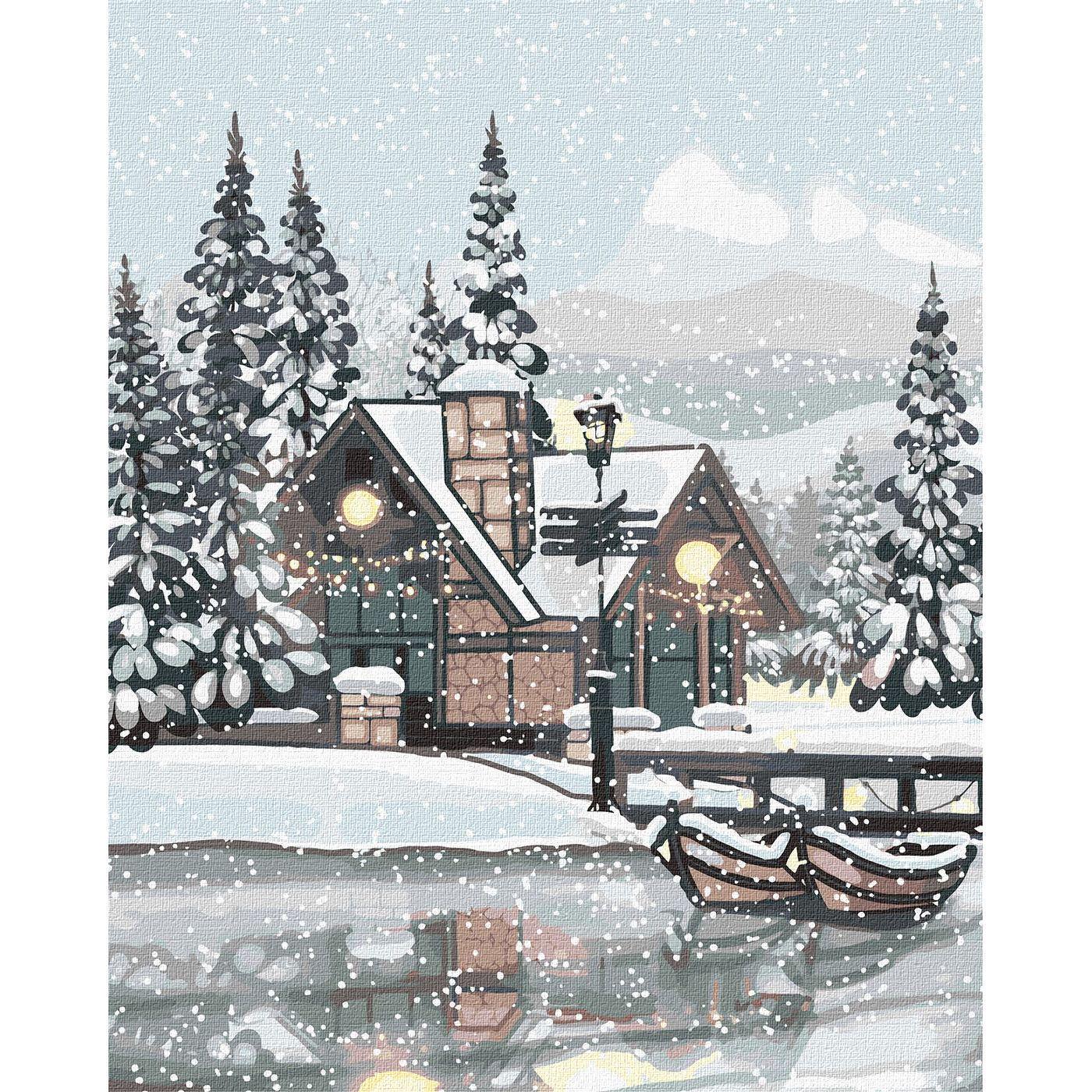 Картина по номерам ART CRAFT Снежная тишина 40x50 см Разноцветный (PM-194-K-526)