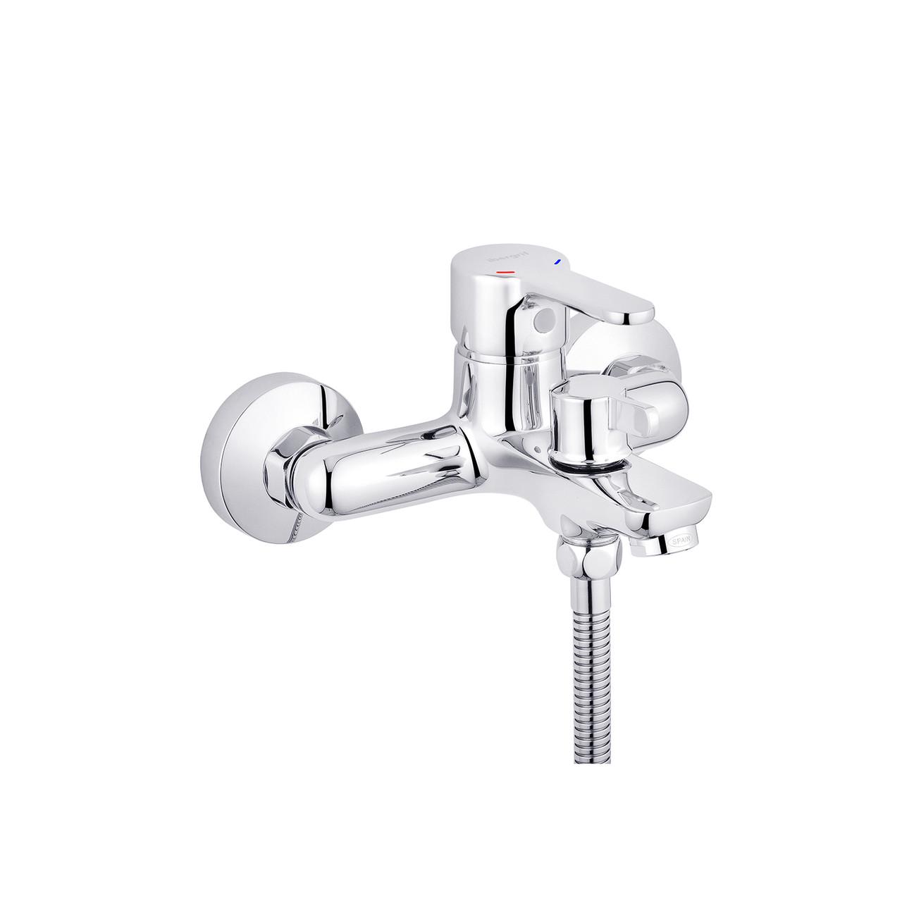 Смеситель для ванны IBERGRIF Square M13222 с душевым гарнитуром Хром (CV028478)