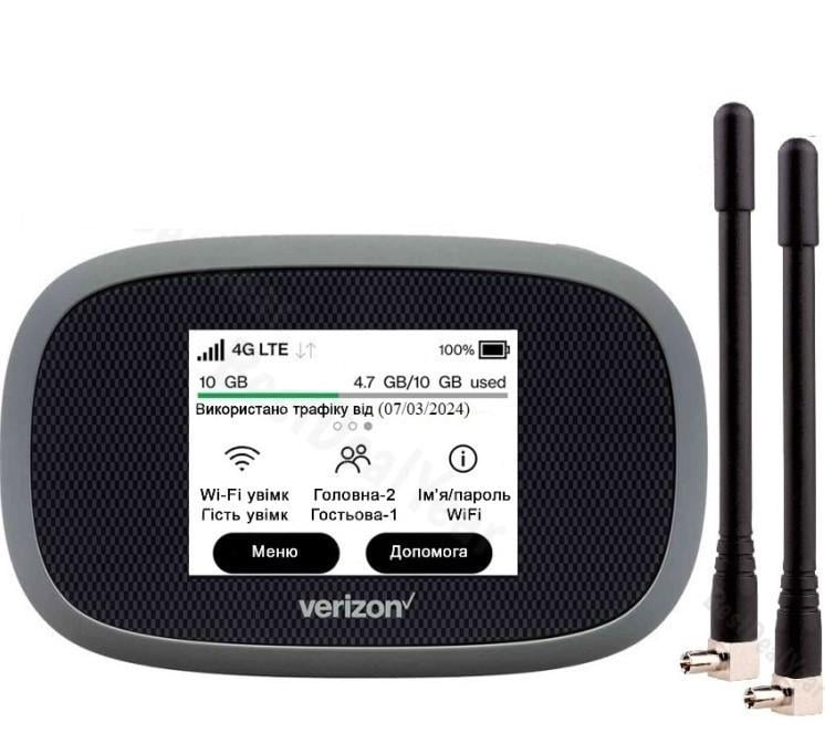 Комплект мобильный интернет Wi-Fi-роутер Verizon MIFI 8800 L с антенной 2 шт. (37222288)