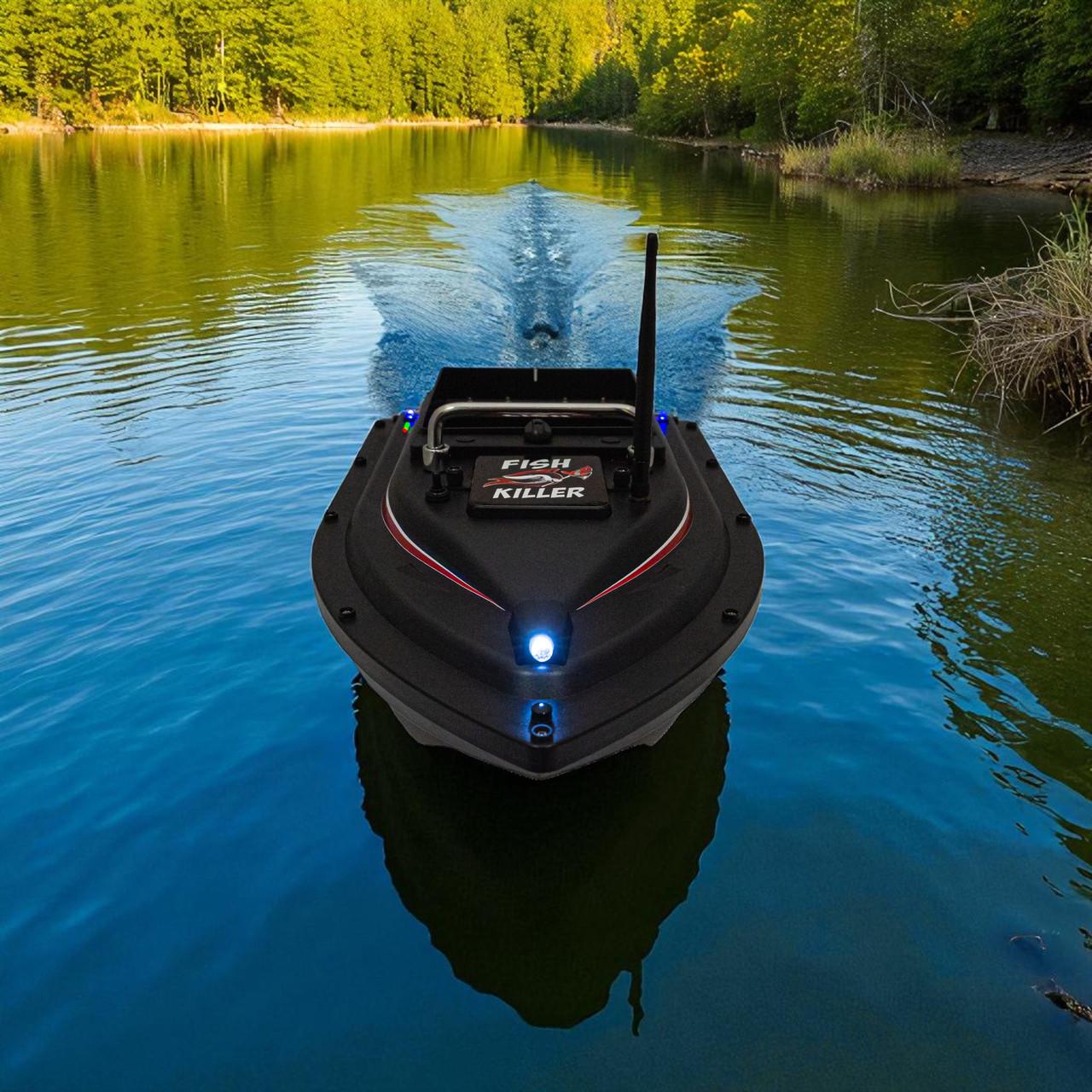 Човник для завезення підгодовування Fish Killer Ghost з GPS 16 позицією до 2 кг круїз-контроль автопілот до 500 м (2667664524) - фото 5 Човник для завезення підгодовування Fish Killer Ghost з GPS 16 позицією до 2 кг круїз-контроль автопілот до 500 м (2667664524) - фото 5