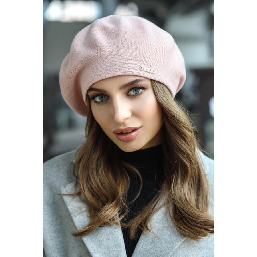 Берет женский полушерстяной Карнелия Braxton 6018 one size Пудровый