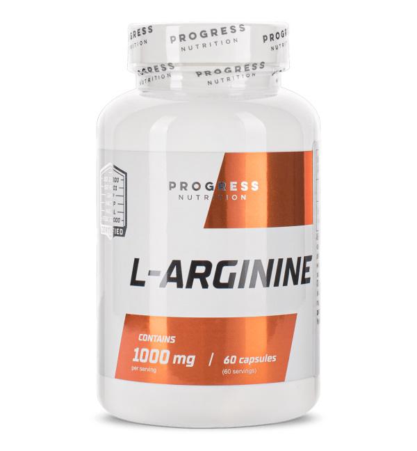 Амінокислота Progress Nutrition L-Arginine 60 капс. (5350) Амінокислота Progress Nutrition L-Arginine 60 капс. (5350)
