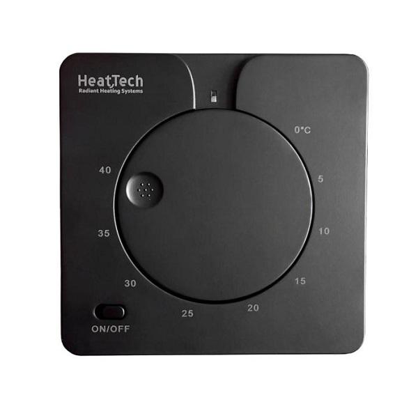 Теплорегулятор для теплої підлоги HeatTech HTM109-240 механічний кімнатний IP20 Чорний (9a112131) - фото 1