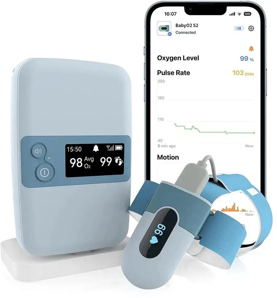 Монитор сна для детей Babyton BabyO2 S2 Oxygen Monitor PO5 (23712349) - фото 6