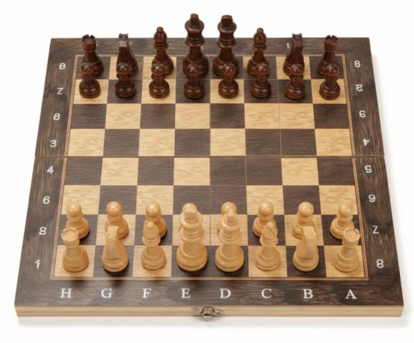 Набор деревянных шахмат CHESS Wooden Board With Folding 30х30 см (2104619084)