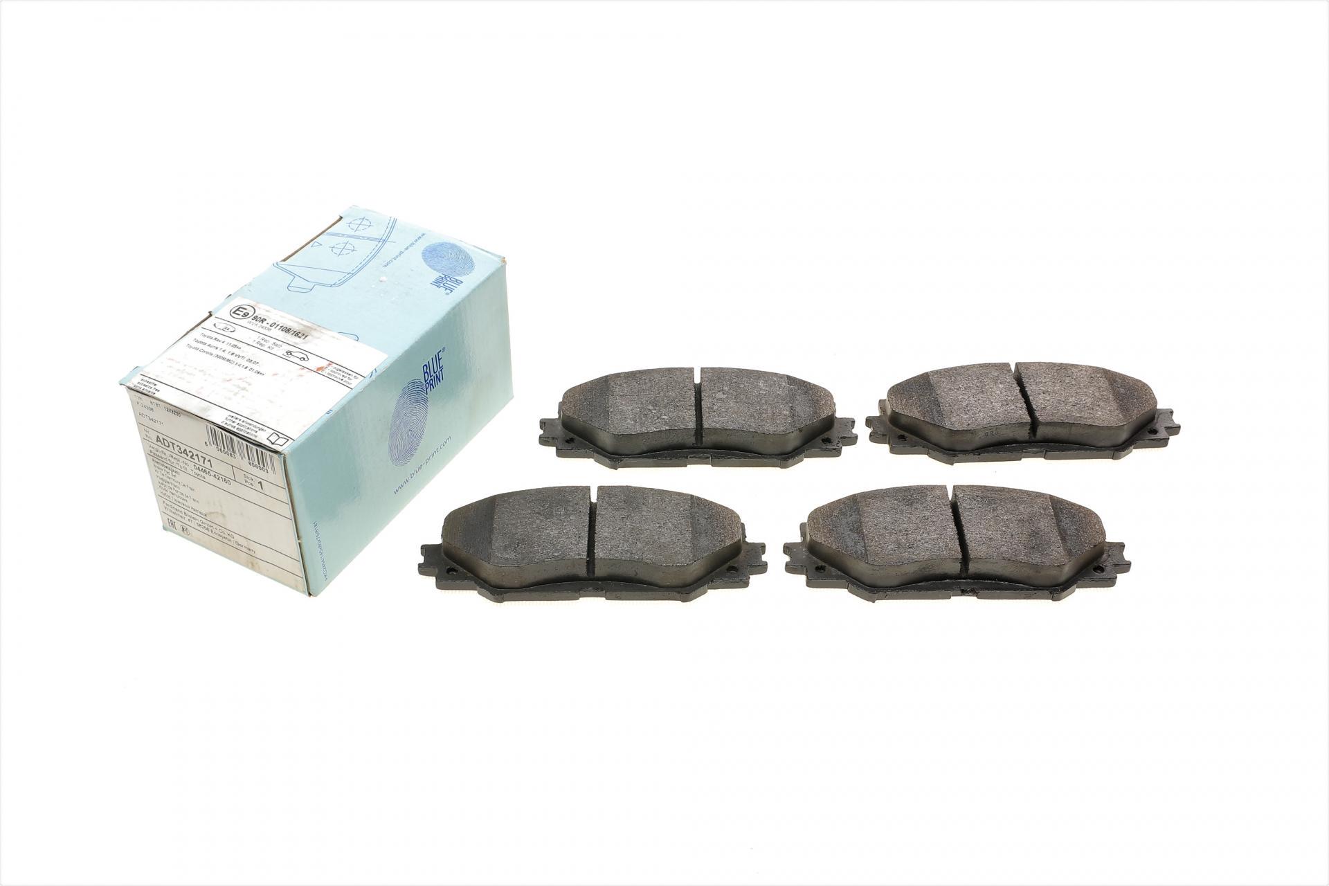 Колодки тормозные передние BLUE PRINT ADT342171 Toyota RAV4 III 06-/Auris 07-