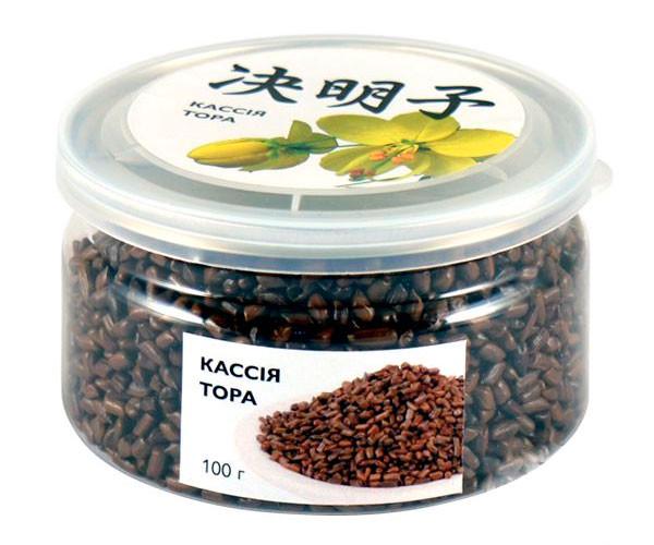 Чай китайский Детокс Кассия тора/Кофейные бобы органический в банке 25 г (OS-KT-B25)