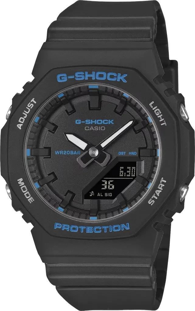 Наручные часы женские Casio G-Shock GMA-P2100BA-1AER ударопрочные с водозащитой 200 м и черным циферблатом