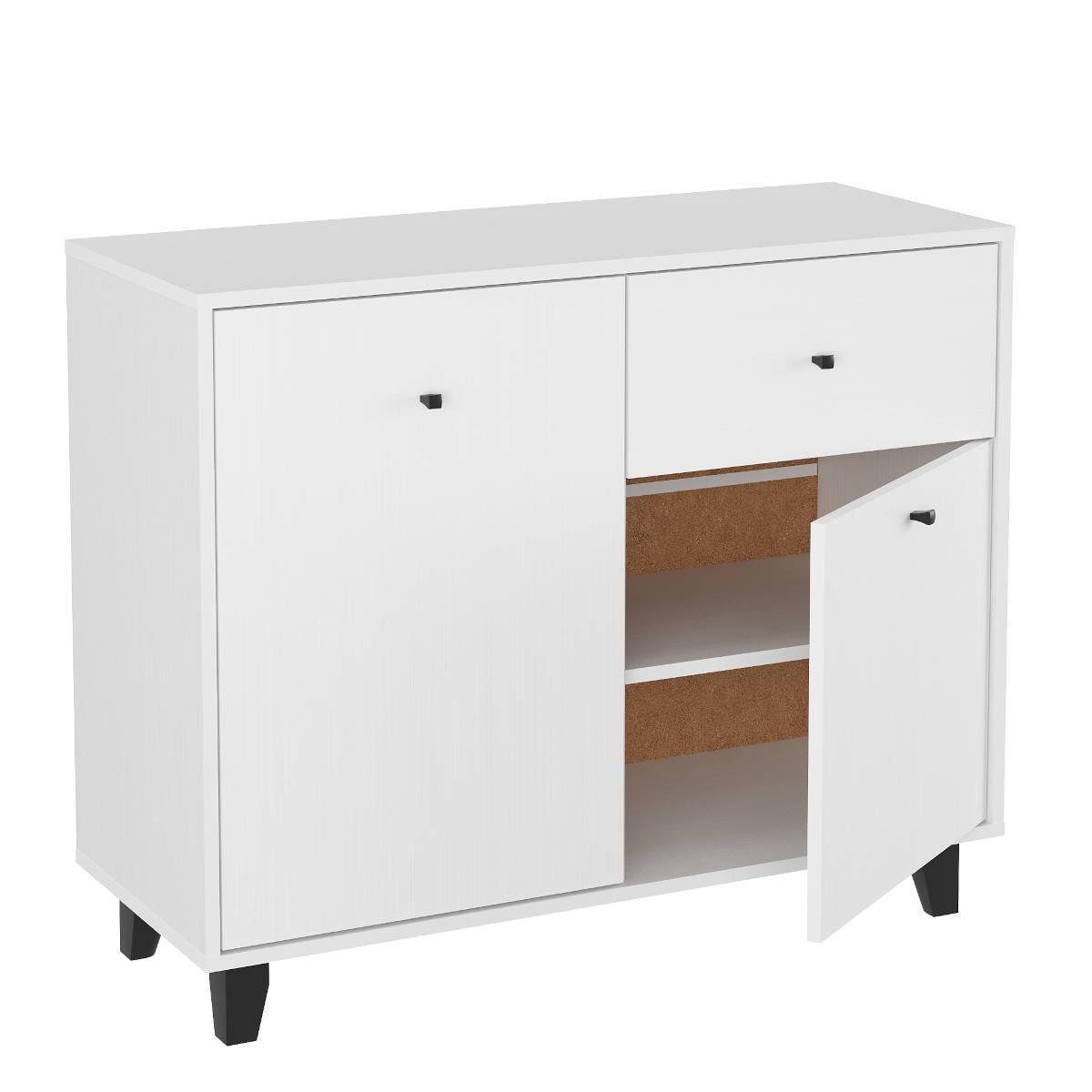 Комод Компаніт з шухлядою та дверцятами 100х40х82 см Німфея альба (26920876) - фото 1 Комод Компаніт з шухлядою та дверцятами 100х40х82 см Німфея альба (26920876) - фото 1