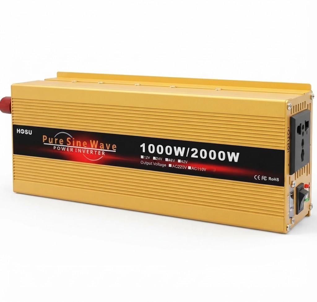 Инвертор напряжения HOULI 1000 Вт 12-220V чистая синусоида 50 Гц с автоматическим охлаждением (11k12p306)