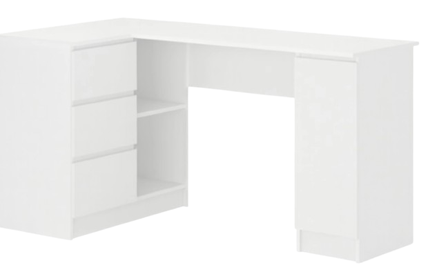 Письменный стол угловой Mebel Service Бруклин 1Д3Ш 155х85х76,6 см Белый (28351791) Письменный стол угловой Mebel Service Бруклин 1Д3Ш 155х85х76,6 см Белый (28351791)