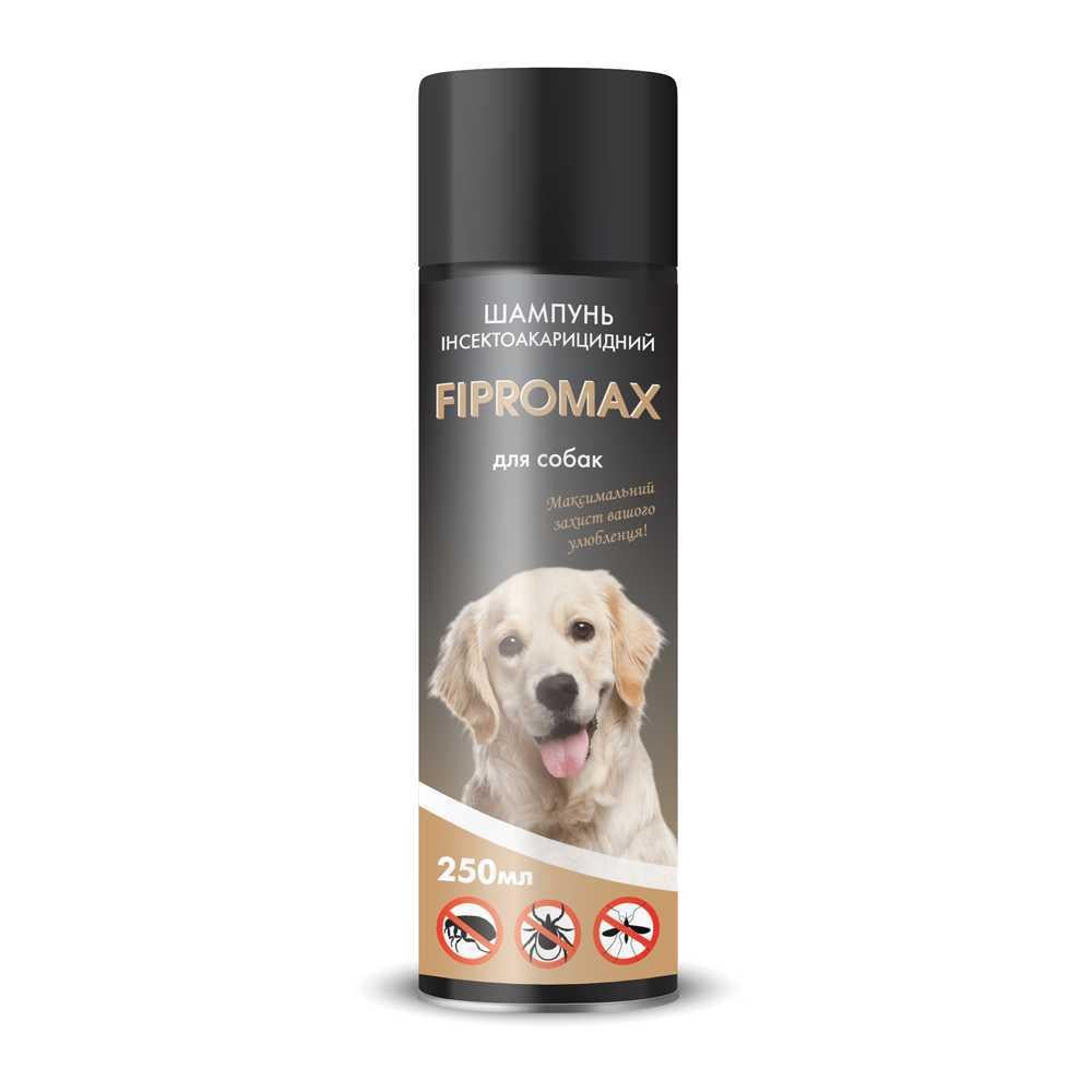 Шампунь Fipromax от блох и клещей для собак средних и крупных пород с пропоскуром 250 мл Шампунь Fipromax от блох и клещей для собак средних и крупных пород с пропоскуром 250 мл
