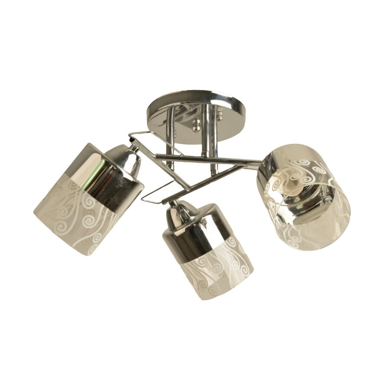 Люстра стелева Sirius срібляста Л 8101/3A