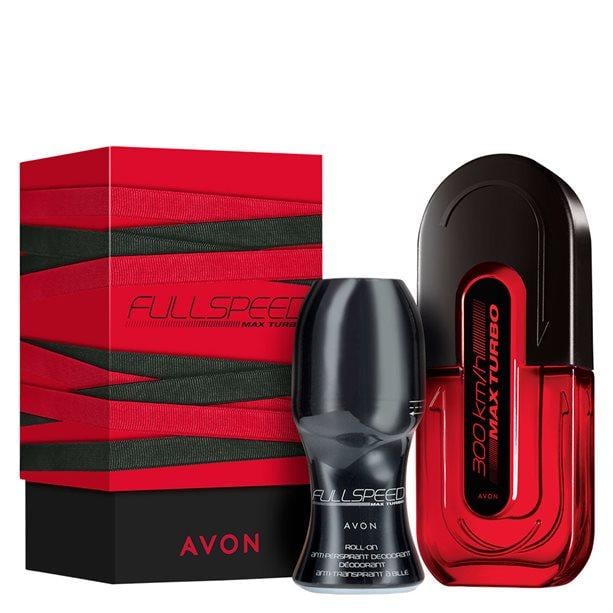 Набор мужской парфюмированный Avon Full Speed Max Turbo 2в1 аромат 75 мл дезодорант-антиперспирант 50 мл (AV13065)