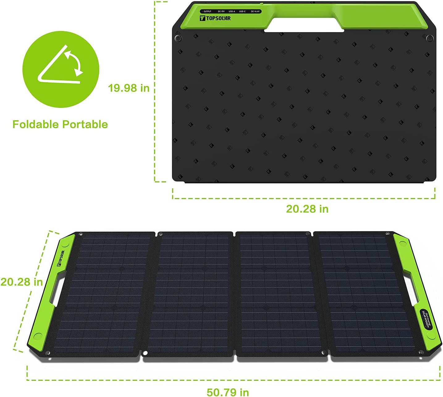 Сонячна панель TopSolar SolarFolio 100W 4 великі секції Black (000506) - фото 3