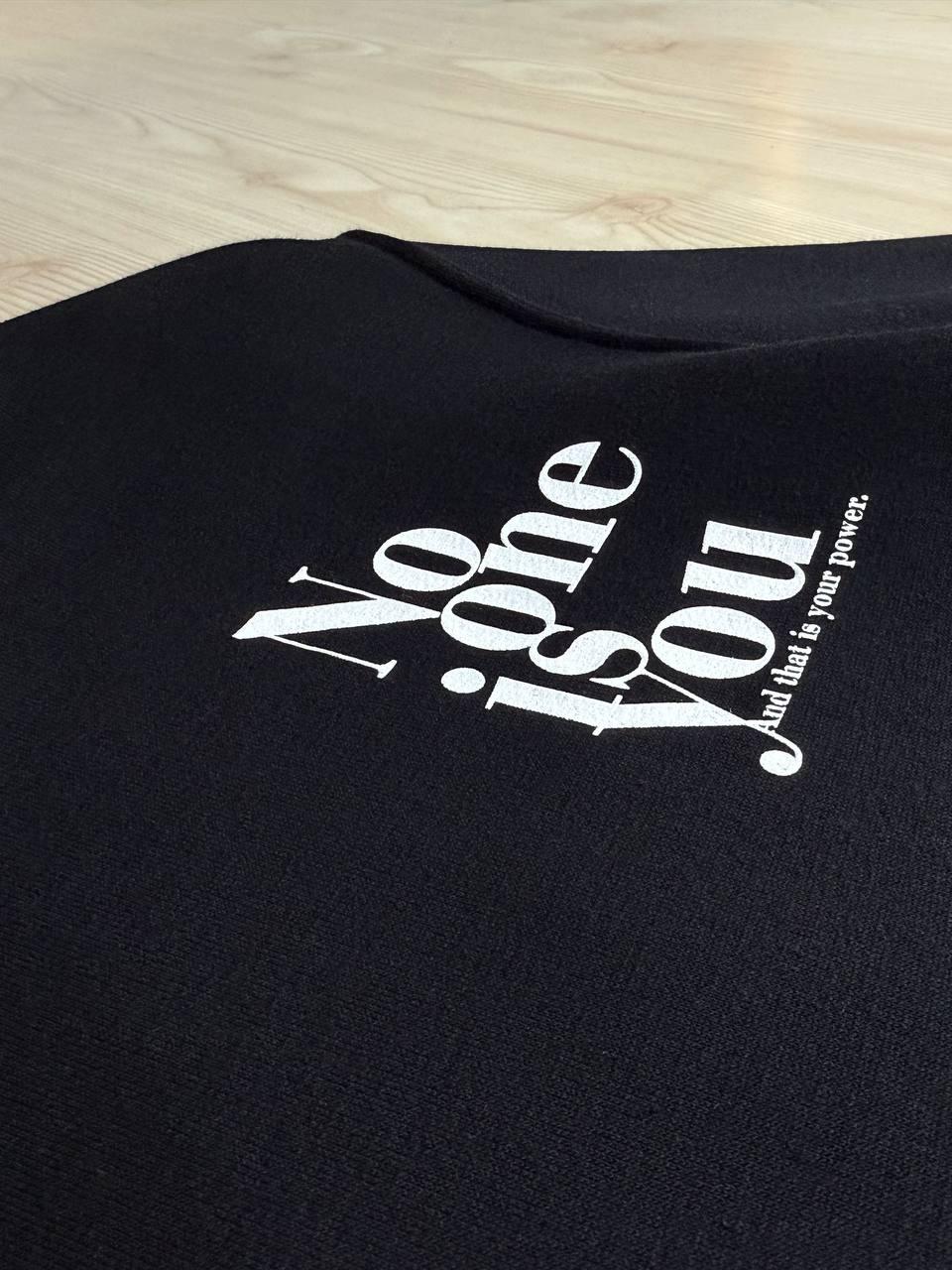 Свитшот женский PEPPER MINT 23-18 NO ONE IS YOU флис утепленный по фигуре L Черный (1125) - фото 6 Свитшот женский PEPPER MINT 23-18 NO ONE IS YOU флис утепленный по фигуре L Черный (1125) - фото 6