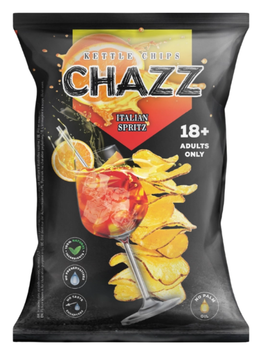 Чипсы CHAZZ со вкусом итальянского Spritz 90 г (2199781234) Чипсы CHAZZ со вкусом итальянского Spritz 90 г (2199781234)