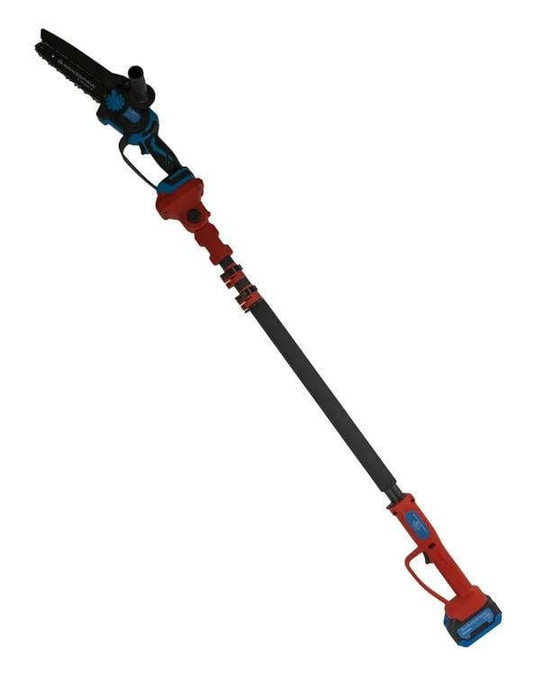 Мини-пила VORSKLA ПМЗ 153/20 с секатором ПМЗ 2/20 и удлинителем VS2500 1,6-2,5 м с 2 аккумуляторами/зарядным устройством в кейсе - фото 9