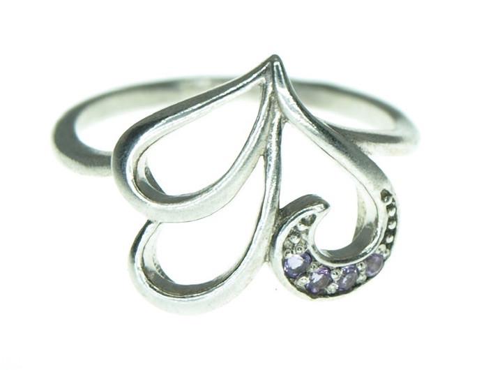 Кольцо из серебра с аметистом р. 17,5 (2101750189)