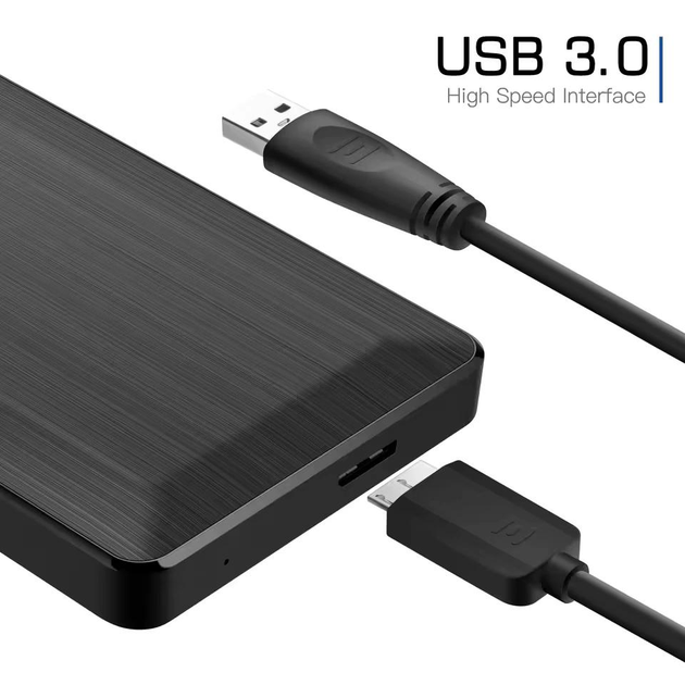 Жорсткий диск зовнішній UnionSine 512GB USB 3.0 Сірий (00000067) - фото 3 Жорсткий диск зовнішній UnionSine 512GB USB 3.0 Сірий (00000067) - фото 3