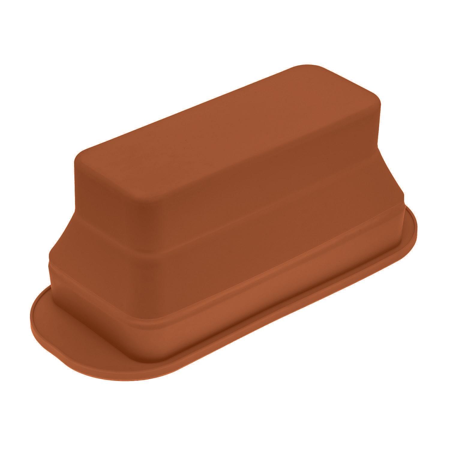 Форма для випікання хліба силіконова 29,5х12,3х11 см Коричневий (87150) - фото 6