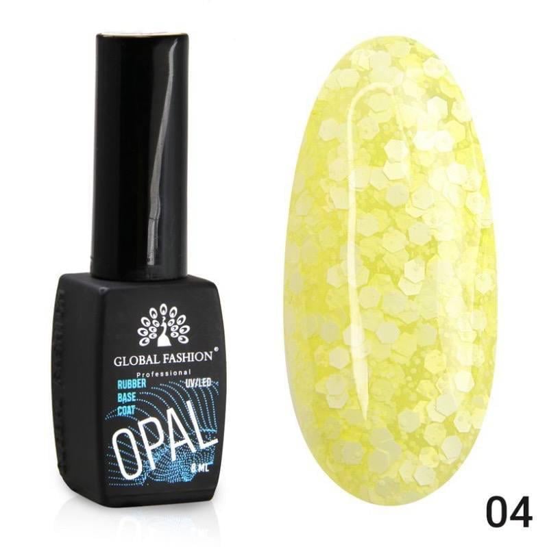 База каучуковая Snow flakes Global Fashion №04 8 мл База каучуковая Snow flakes Global Fashion №04 8 мл