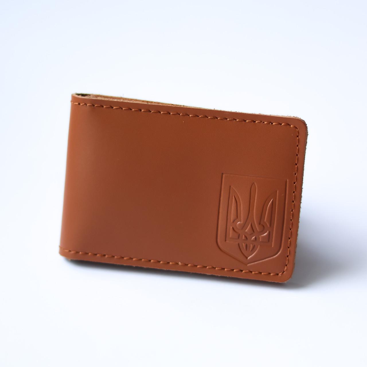 Обкладинка для ID-паспорта Герб України Коричневий/Чорний (2050742571)