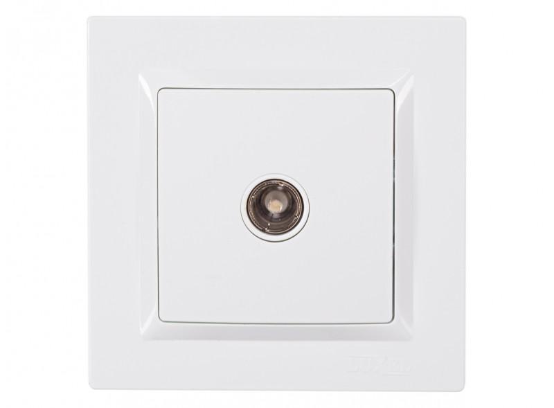 Розетка Luxel JAZZ TV одинарна Білий (9009)