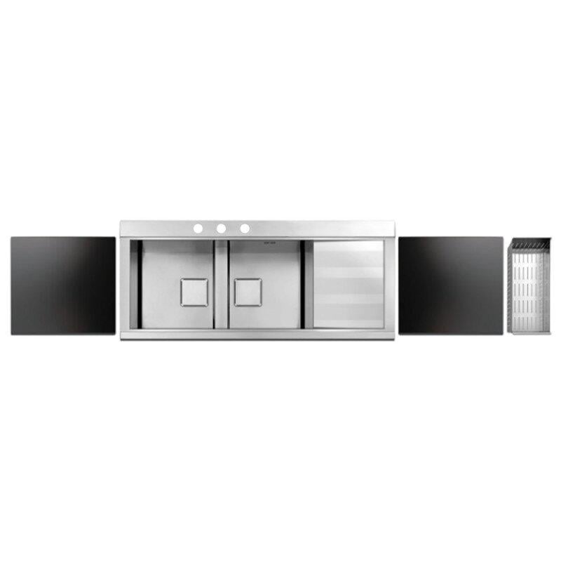 Мойка для кухни Apell Sinphonia PD1162IRKITB 500x1160 мм матовая 1 мм (62735)