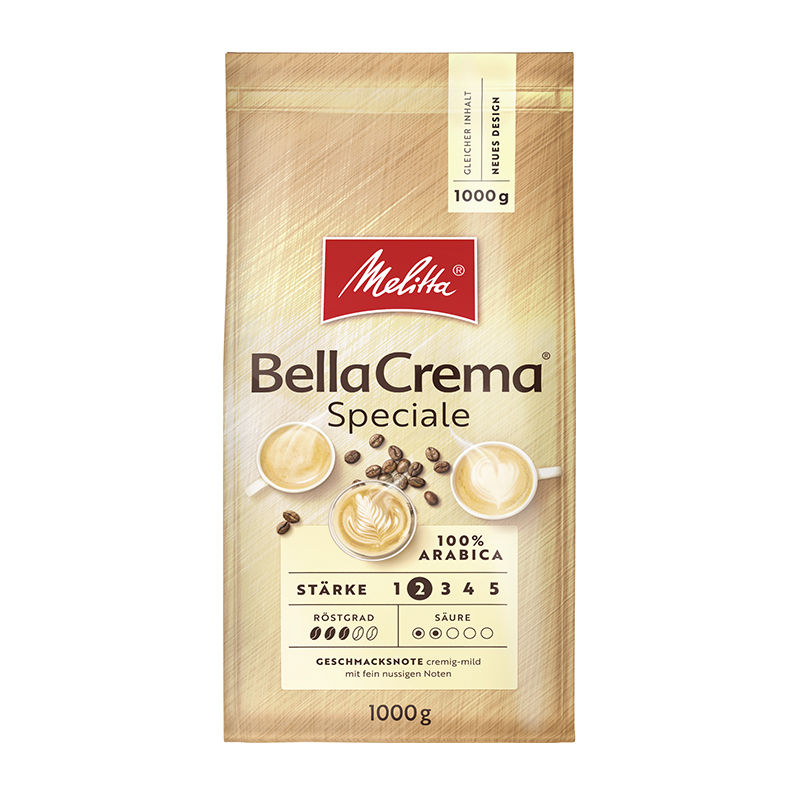 Кофе в зернах Melitta BellaCrema Speciale 100% арабика 1 кг - фото 1