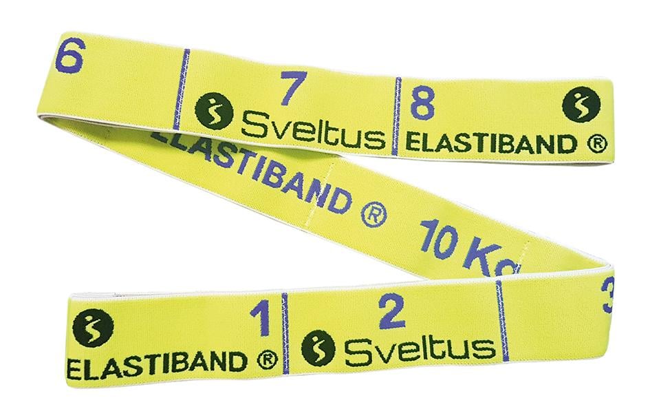 Еспандер для фітнесу Sveltus Elastiband 10 кг та QR код Жовтий (SLTS-0005) - фото 1