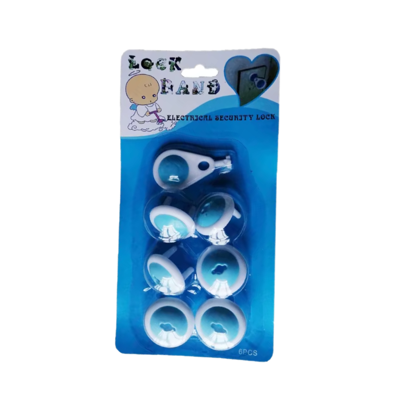 Защита на розетки от детей R9376 набор 6 шт. Белый Защита на розетки от детей R9376 набор 6 шт. Белый