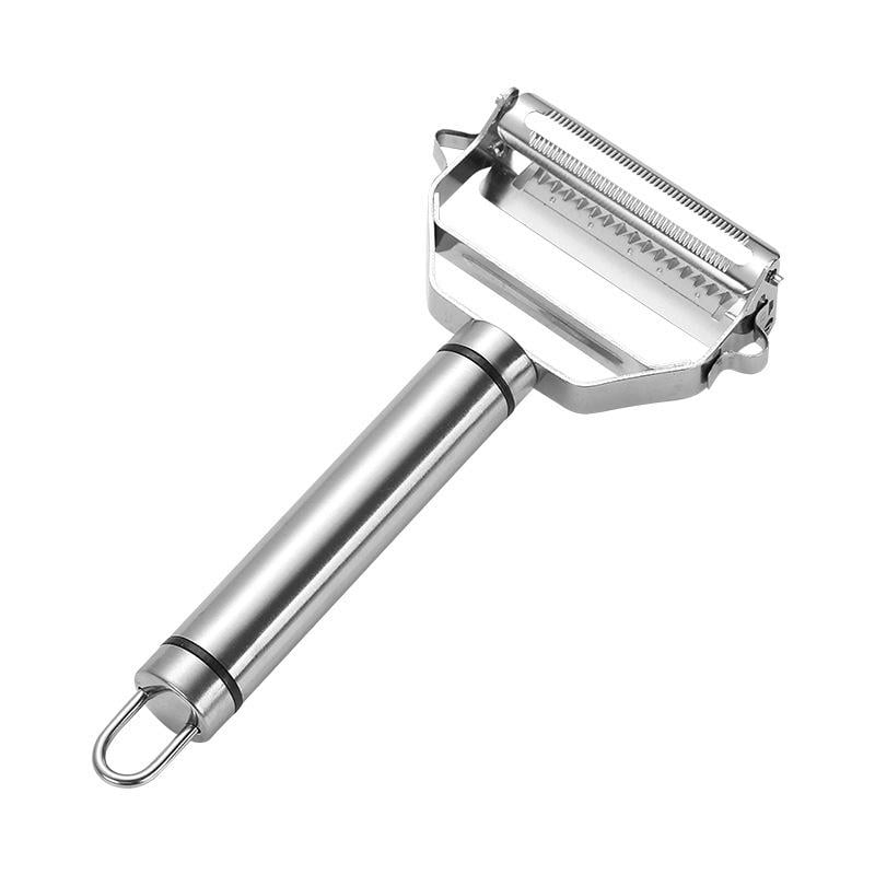 Лопатка двойная для жарки и переворачивания продуктов со сковороды с фиксатором для антипригарного покрытия (R9429)