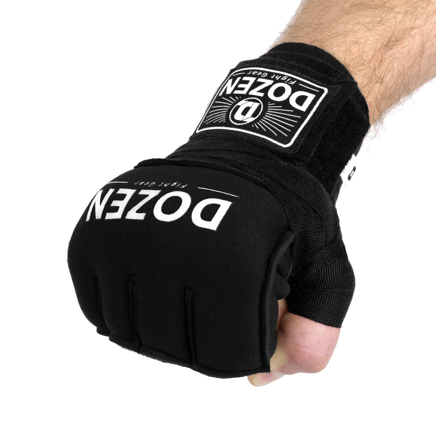 Бинты-перчатки Dozen Prime Gel Inner Speed Wraps S/M Черно-белый - фото 4