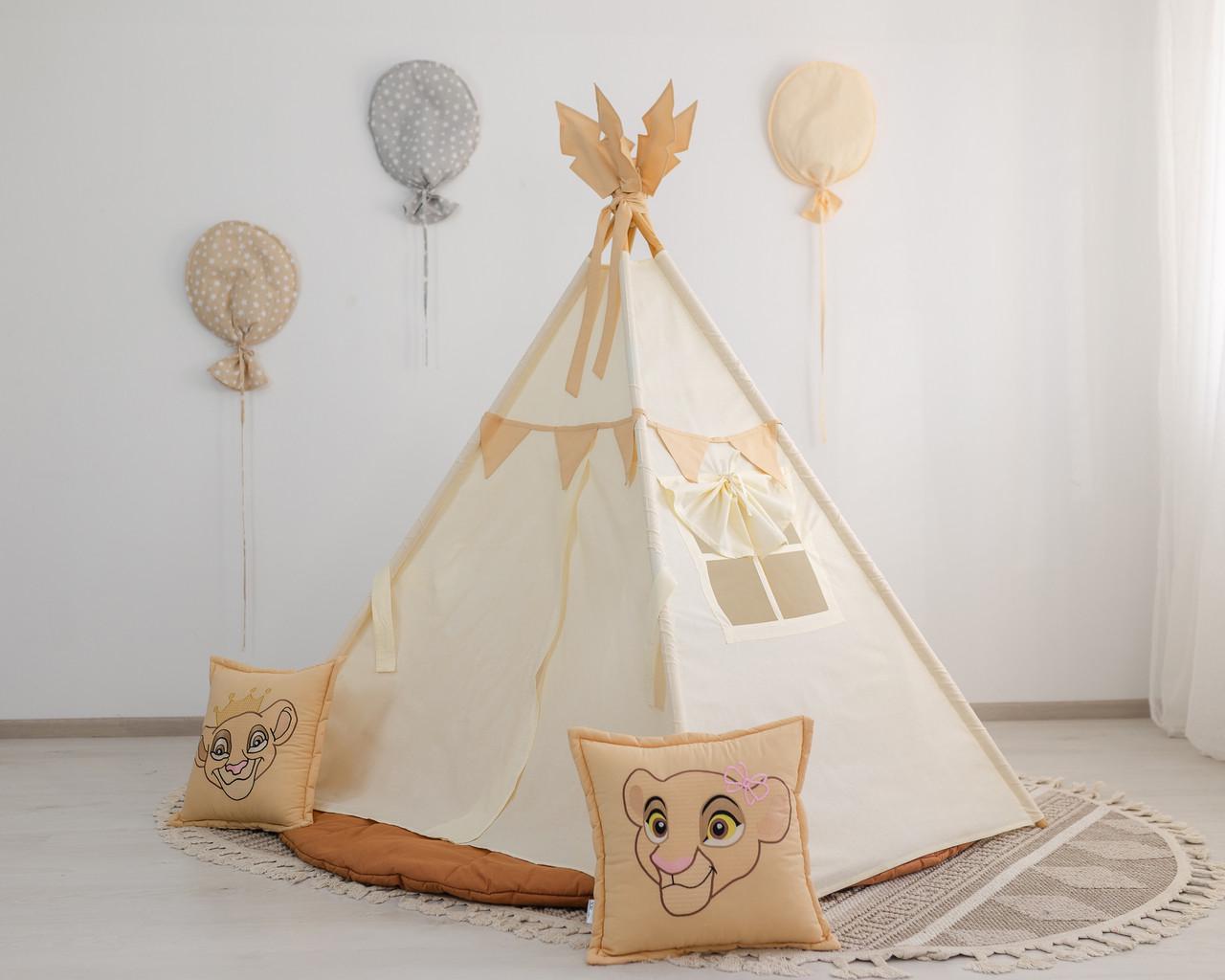 Вігвам для дітей Король Лев з об'ємним килимком 150 см - фото 7 Вігвам для дітей Король Лев з об'ємним килимком 150 см - фото 7