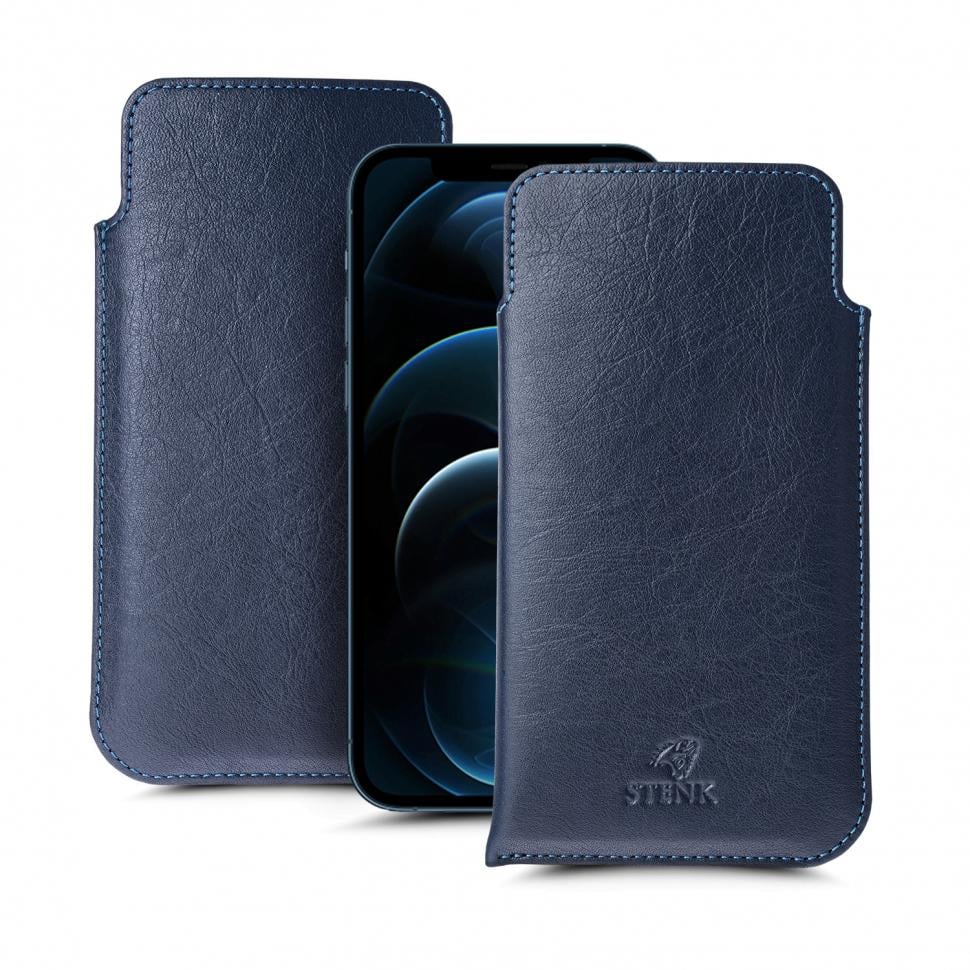 Футляр Stenk Elegance для Apple iPhone 12 Pro Синий (67392)