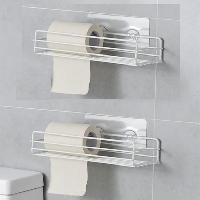 Полка прямая навесная металлическая для ванной комнаты 27 см Белый (23864207) - фото 2 Полка прямая навесная металлическая для ванной комнаты 27 см Белый (23864207) - фото 2