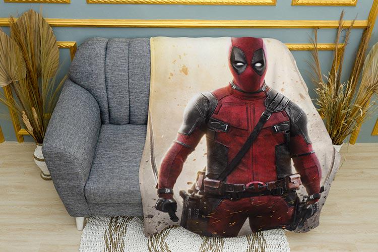 Плед Deadpool Film Comedy плюш двухслойный 135х150 см (113404-2)