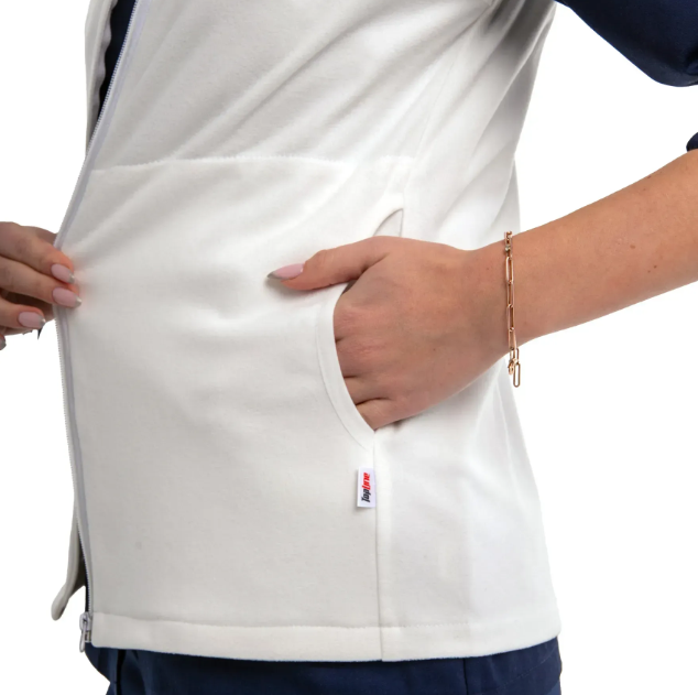 Жилет женский флисовый L Белый (466071) - фото 3