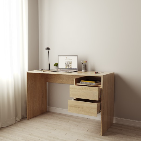 Компьютерный стол с выдвижными ящиками 1250х750х500 мм Дуб Сонома (ST-06) - фото 2 Компьютерный стол с выдвижными ящиками 1250х750х500 мм Дуб Сонома (ST-06) - фото 2