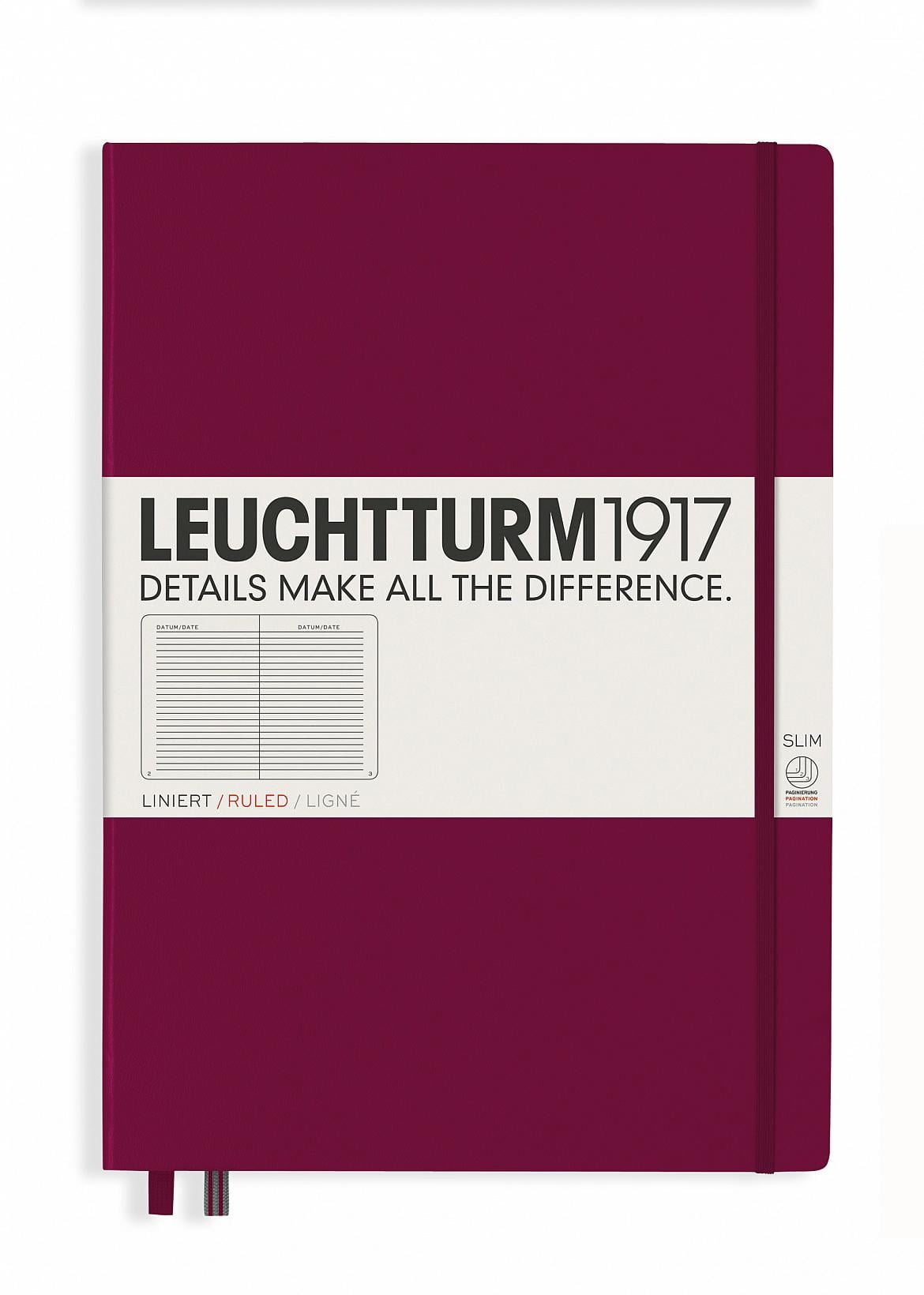 Блокнот Leuchtturm1917 Master Slim A4+ линия Винный (359784)