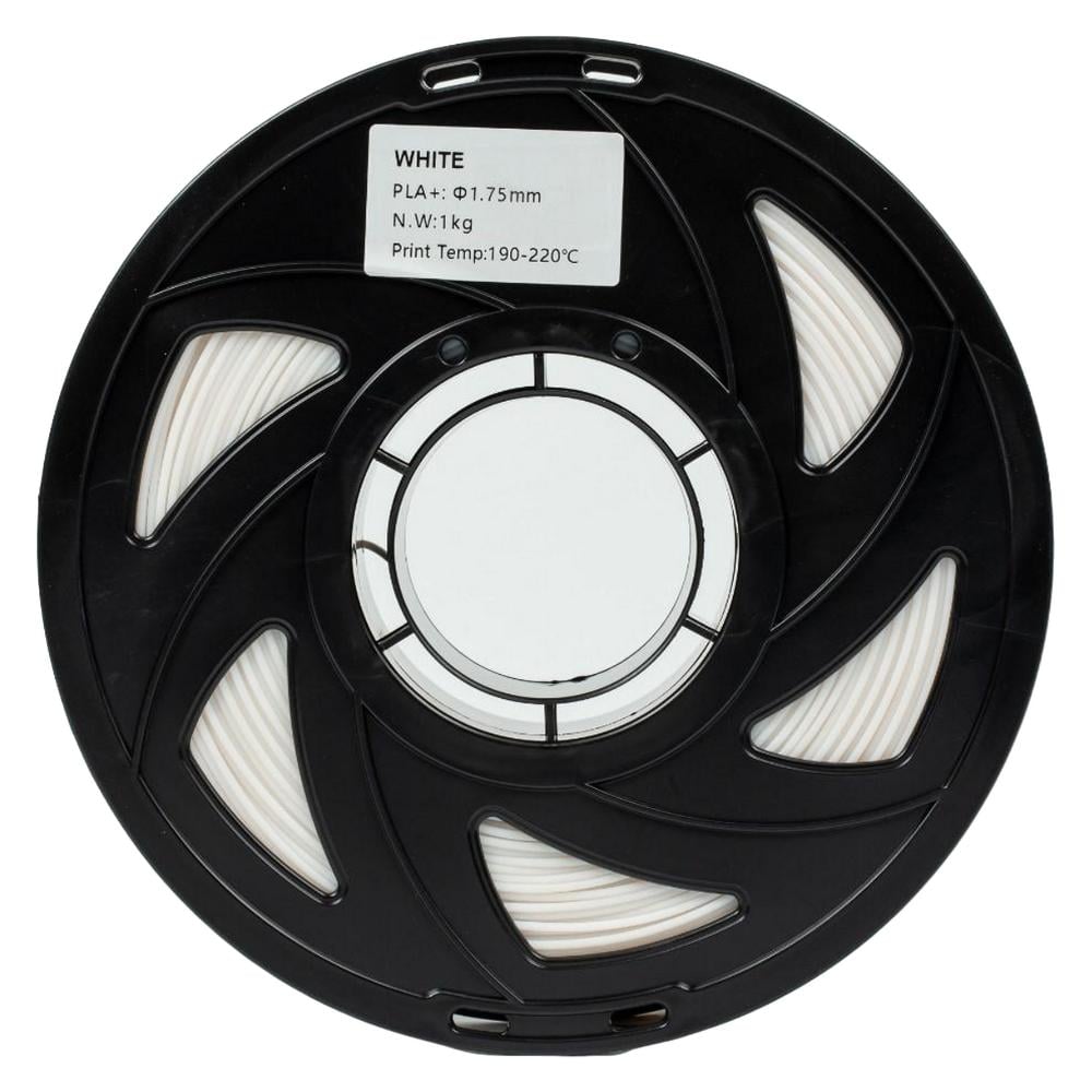 Пластик для 3D-принтера PLA PLUS 1,75 мм 1 кг Білий (UA3D329-White)
